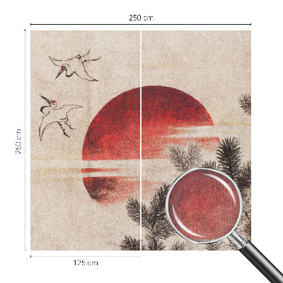 Självhäftande fototapet Skog Öst