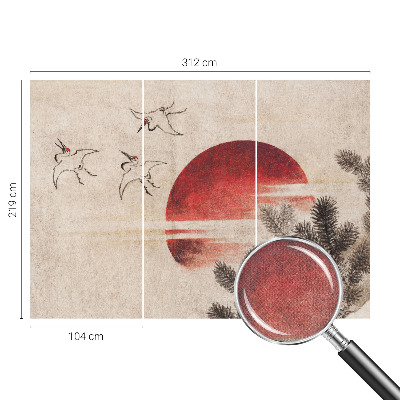 Självhäftande fototapet Skog Öst