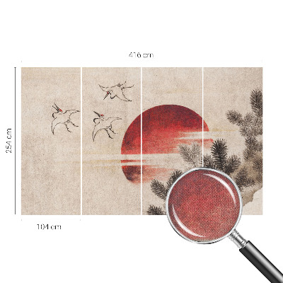 Självhäftande fototapet Skog Öst