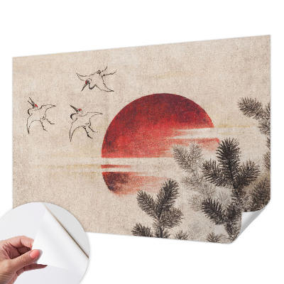 Självhäftande fototapet Skog Öst