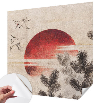 Självhäftande fototapet Skog Öst