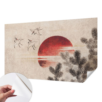 Självhäftande fototapet Skog Öst