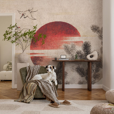 Självhäftande fototapet Skog Öst