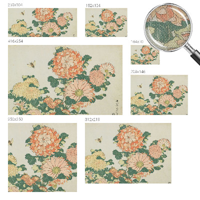 Peel and stick fototapet Krysantemumblommor