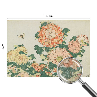 Peel and stick fototapet Krysantemumblommor