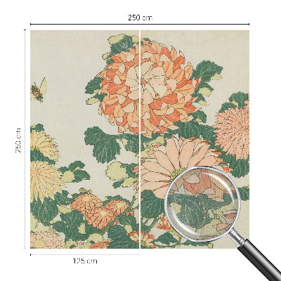 Peel and stick fototapet Krysantemumblommor