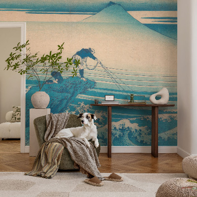 3D fototapet med motiv av havet
