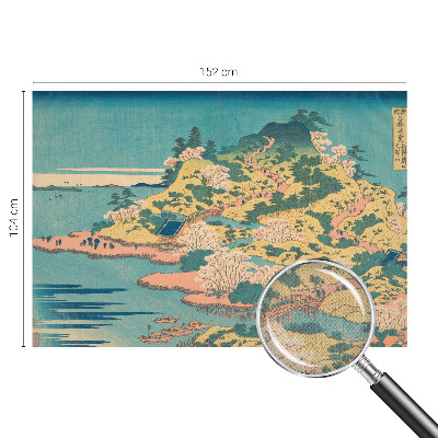 Fototapet barn med motiv av ett japanskt landskap