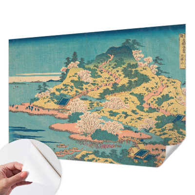 Fototapet barn med motiv av ett japanskt landskap