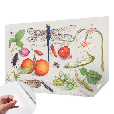 Fototapet för barn med en naturillustration