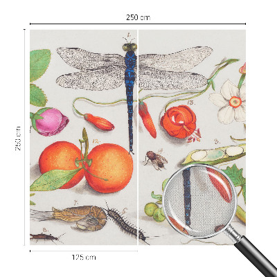 Fototapet för barn med en naturillustration