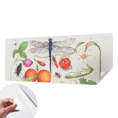 Fototapet för barn med en naturillustration