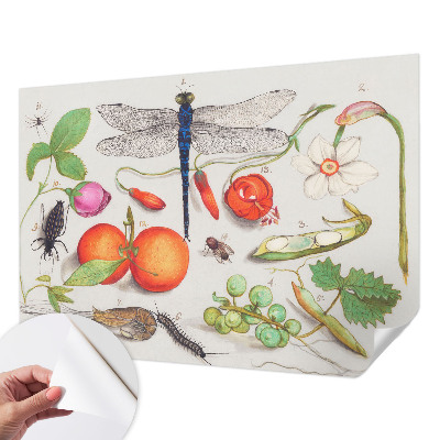 Fototapet för barn med en naturillustration