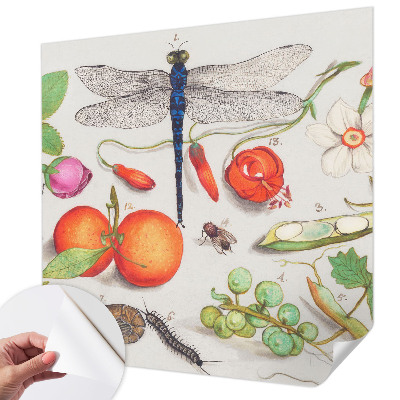 Fototapet för barn med en naturillustration