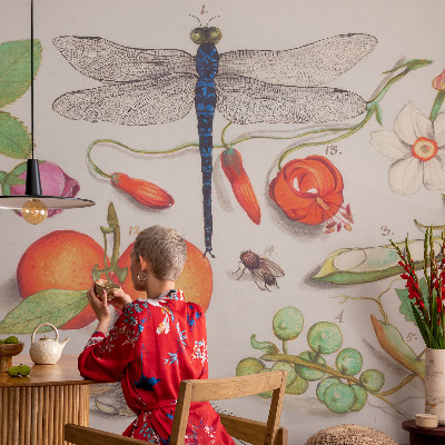 Fototapet för barn med en naturillustration
