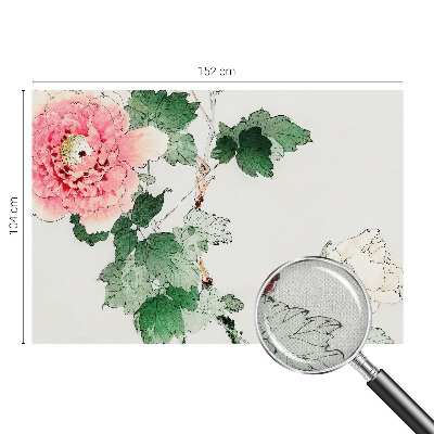 Självhäftande fototapet med ett blommönster i subtil design