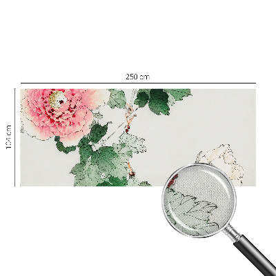 Självhäftande fototapet med ett blommönster i subtil design