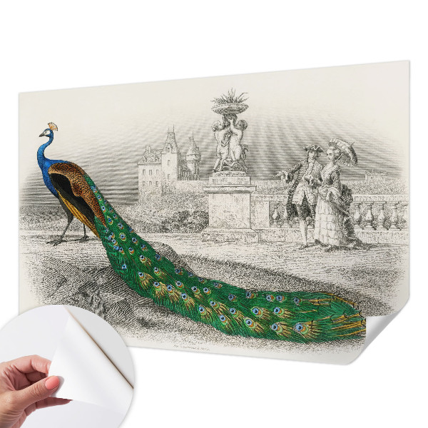 Fototapet för barn Färgglada fjädrar