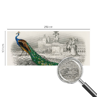 Fototapet för barn i en design med färgglada fjädrar