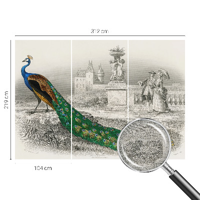 Fototapet för barn Färgglada fjädrar