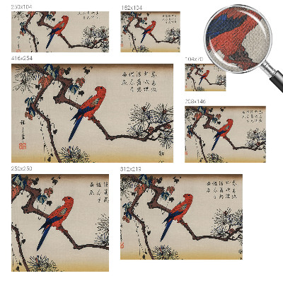 Självhäftande fototapet En fågel på en gren