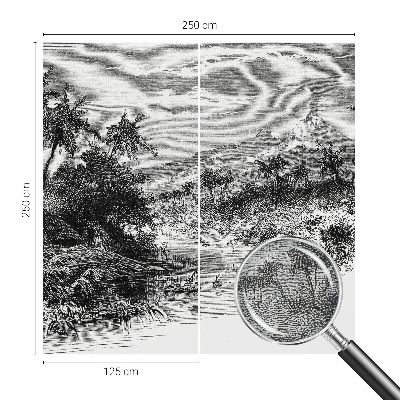 Självhäftande fotovägg Exotisk panorama