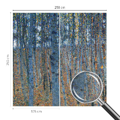 Fototapet för barn Björkskog