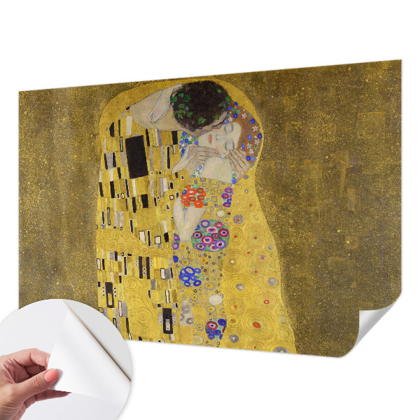 Peel and stick fototapet med motiv av ett par i jugendstil