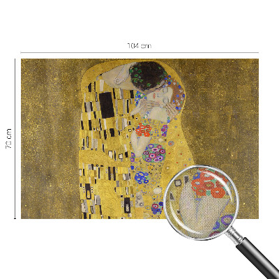 Peel and stick fototapet med motiv av ett par i jugendstil