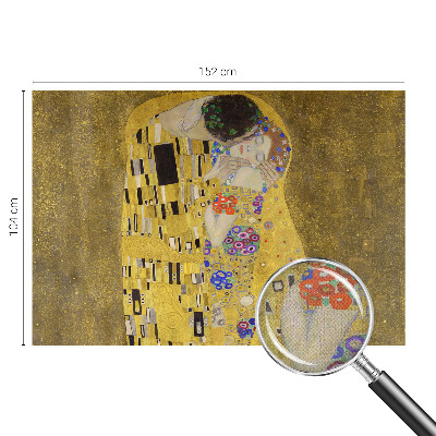 Peel and stick fototapet med motiv av ett par i jugendstil