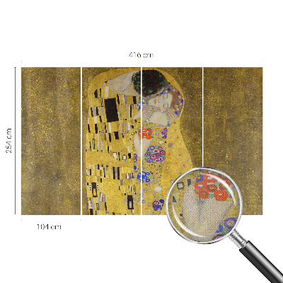 Peel and stick fototapet med motiv av ett par i jugendstil
