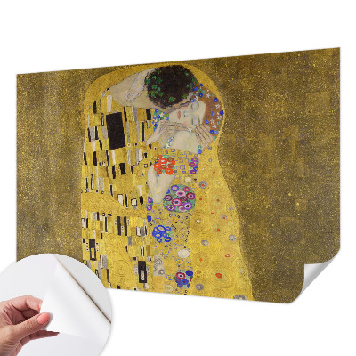 Peel and stick fototapet med motiv av ett par i jugendstil