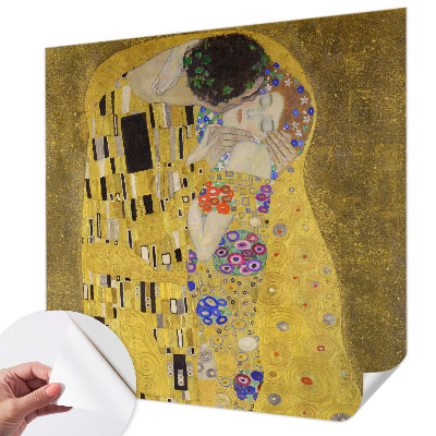 Peel and stick fototapet med motiv av ett par i jugendstil