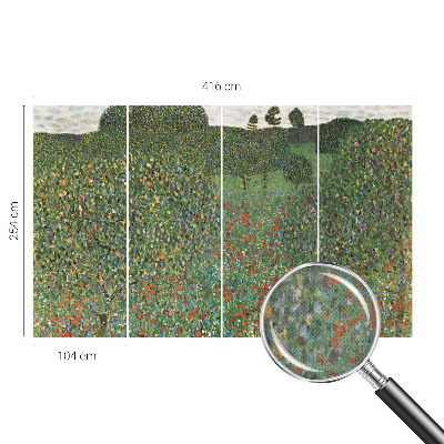 3D fototapet Blomsteräng