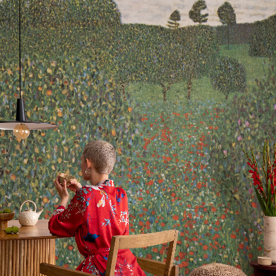 3D fototapet Blomsteräng