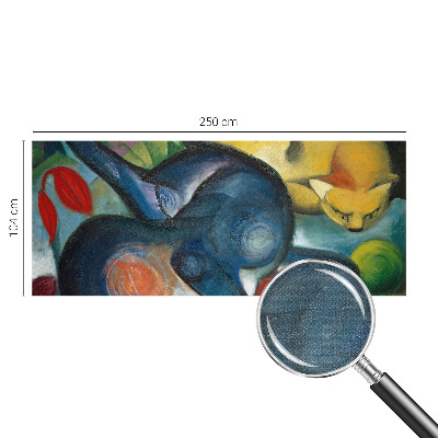Fototapet barnrum med kattmotiv