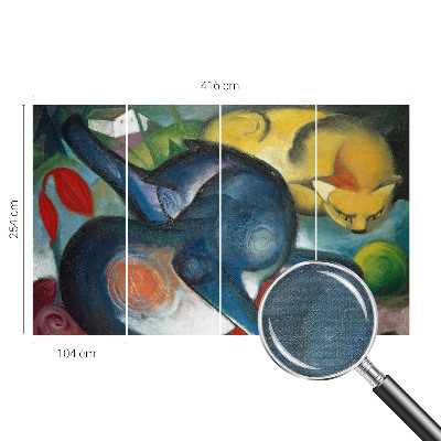 Fototapet barnrum Kattkonst