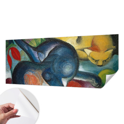 Fototapet barnrum med kattmotiv