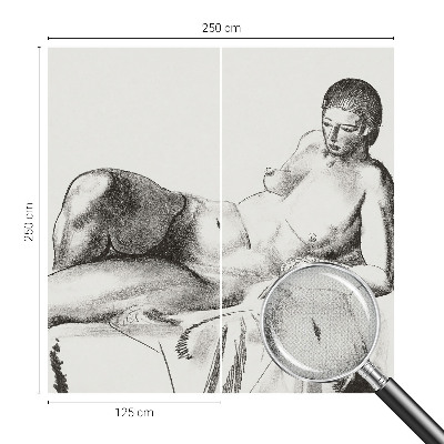 Självhäftande fotovägg Konstnärlig nakenhet