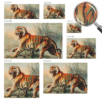 Fototapet för barn med motiv av tigernatur