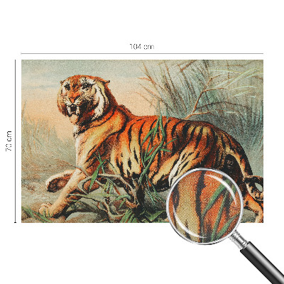 Fototapet för barn med motiv av tigernatur