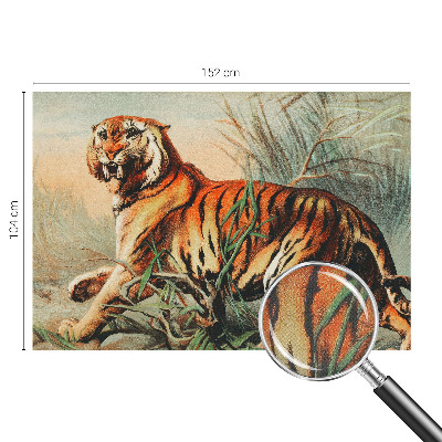 Fototapet för barn med motiv av tigernatur