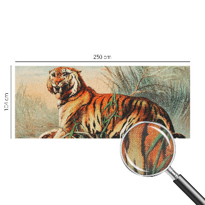 Fototapet för barn med motiv av tigernatur