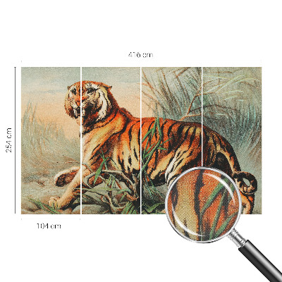 Fototapet för barn med motiv av tigernatur
