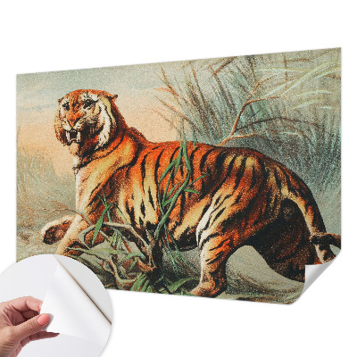 Fototapet för barn med motiv av tigernatur