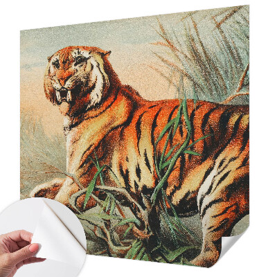 Fototapet för barn med motiv av tigernatur