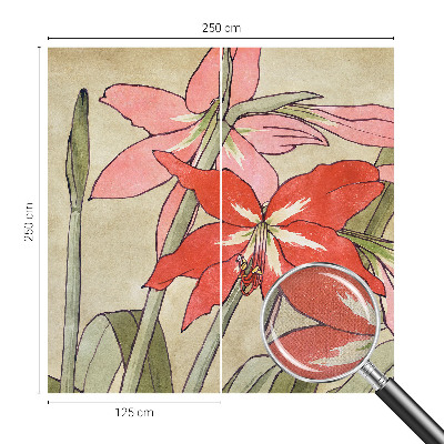 Självhäftande fototapet Dagliljor blommor