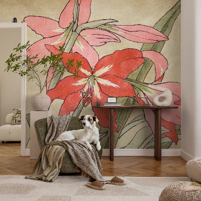 Självhäftande fototapet Dagliljor blommor