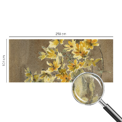 Självhäftande fotovägg Solig bukett