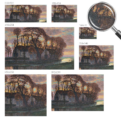 Peel and stick fototapet Kvällslandskap